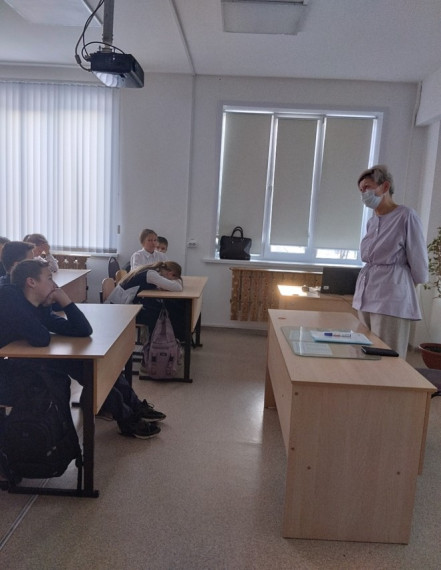 беседа врача педиатра с учащимися.